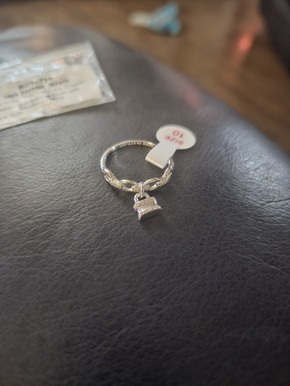 Bomb Party Size 10 Ring High Fashion Details NWT - Picture 3 of 4